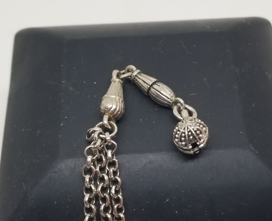 GÜMÜŞ KAPLAMA TESPİH PÜSKÜLÜ