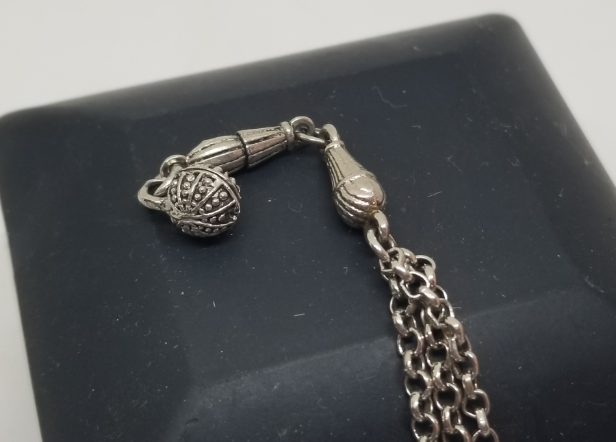 GÜMÜŞ KAPLAMA TESPİH PÜSKÜLÜ