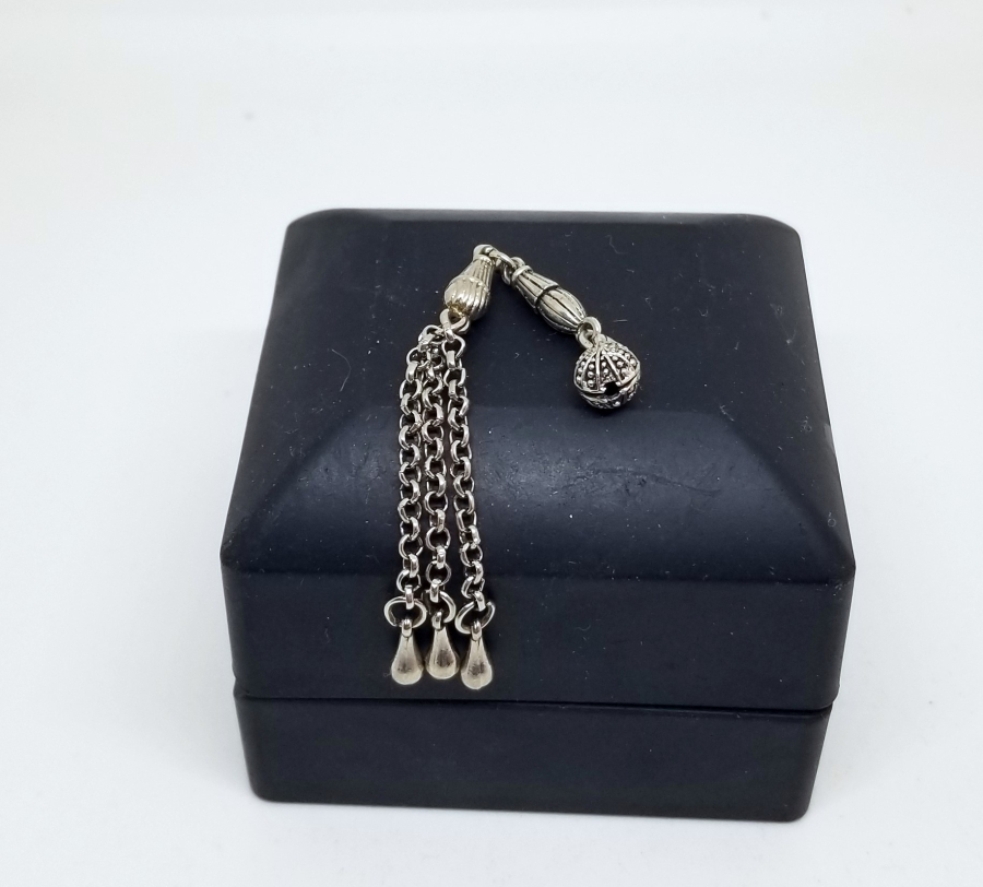 GÜMÜŞ KAPLAMA TESPİH PÜSKÜLÜ