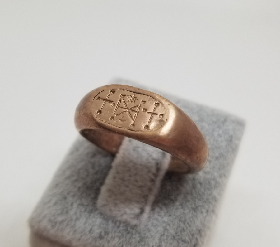 KABARTMA İŞÇİLİKLİ ANTİKA RUM İŞİ YÜZÜK