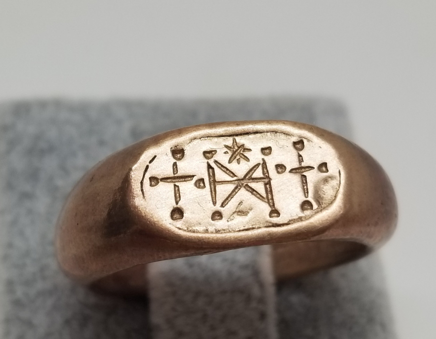 KABARTMA İŞÇİLİKLİ ANTİKA RUM İŞİ YÜZÜK