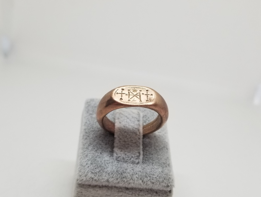 KABARTMA İŞÇİLİKLİ ANTİKA RUM İŞİ YÜZÜK