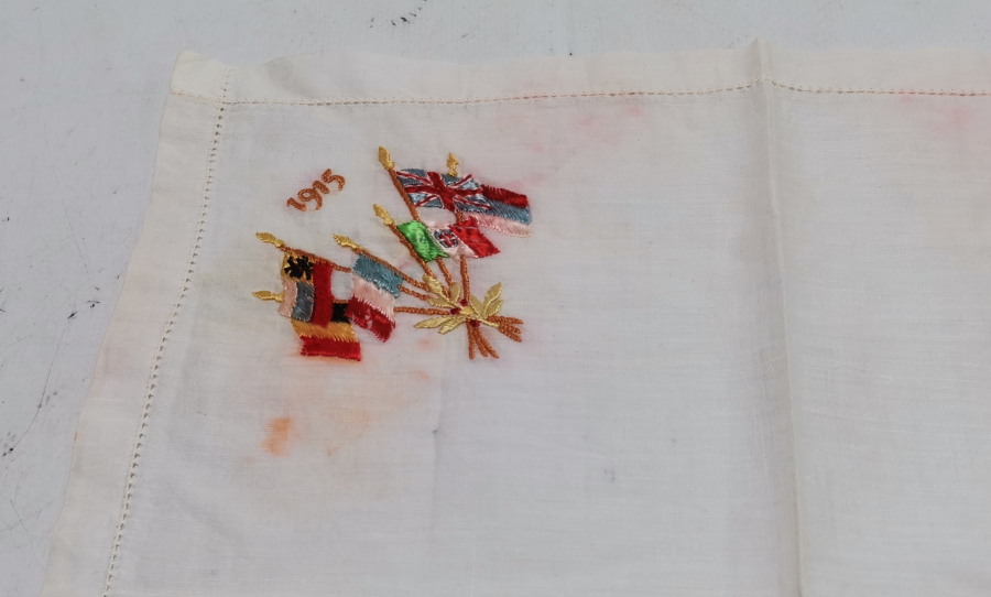 1. DÜNYA SAVAŞI DÖNEMİ İTİLAF DEVLETLERİ HATIRA İPEK MENDİL