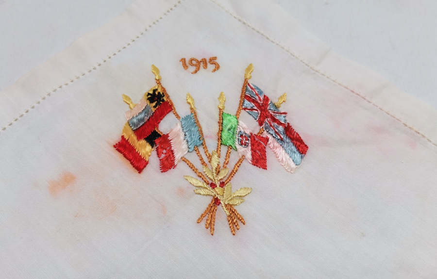 1. DÜNYA SAVAŞI DÖNEMİ İTİLAF DEVLETLERİ HATIRA İPEK MENDİL