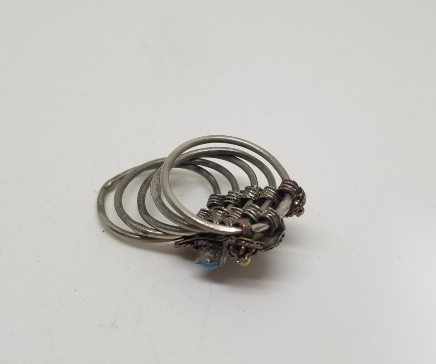 GÜHERZE İŞÇİLİKLİ ÖZEL YAPIM ANTİKA YÜZÜK