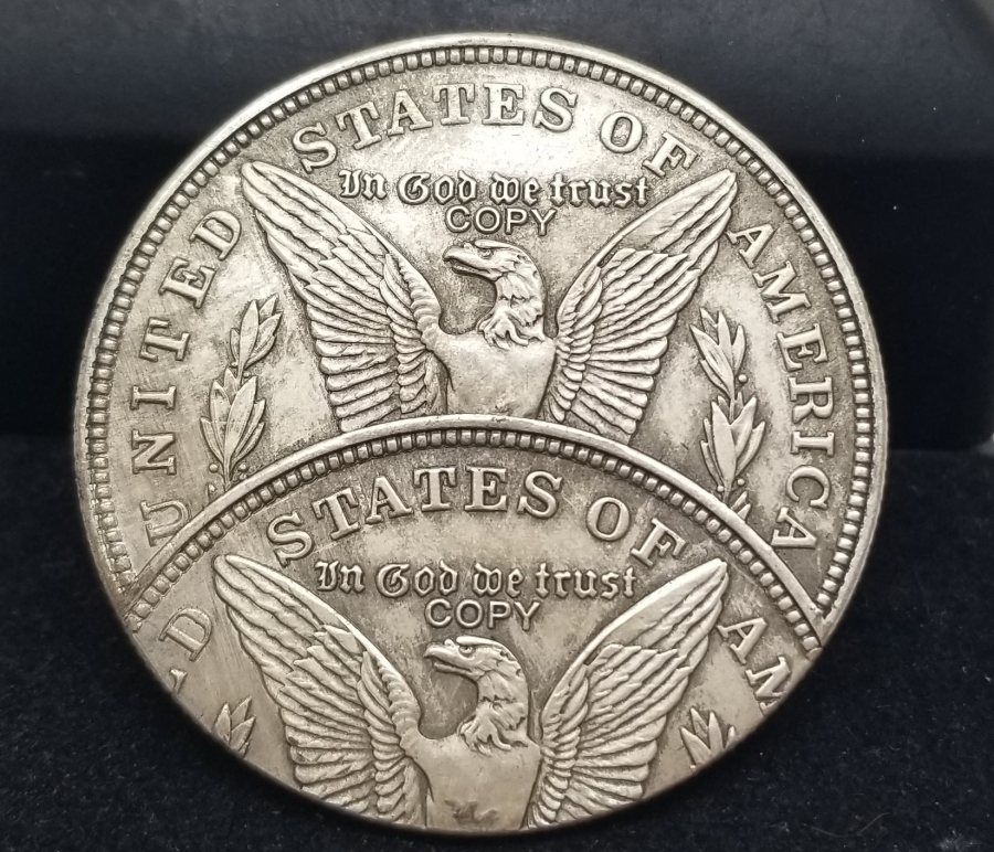 HATIRA AMAÇLI YAPILMIŞ YAKIN DÖNEM KAYIK BASKI GÜMÜŞ KAPLAMA 1 DOLAR