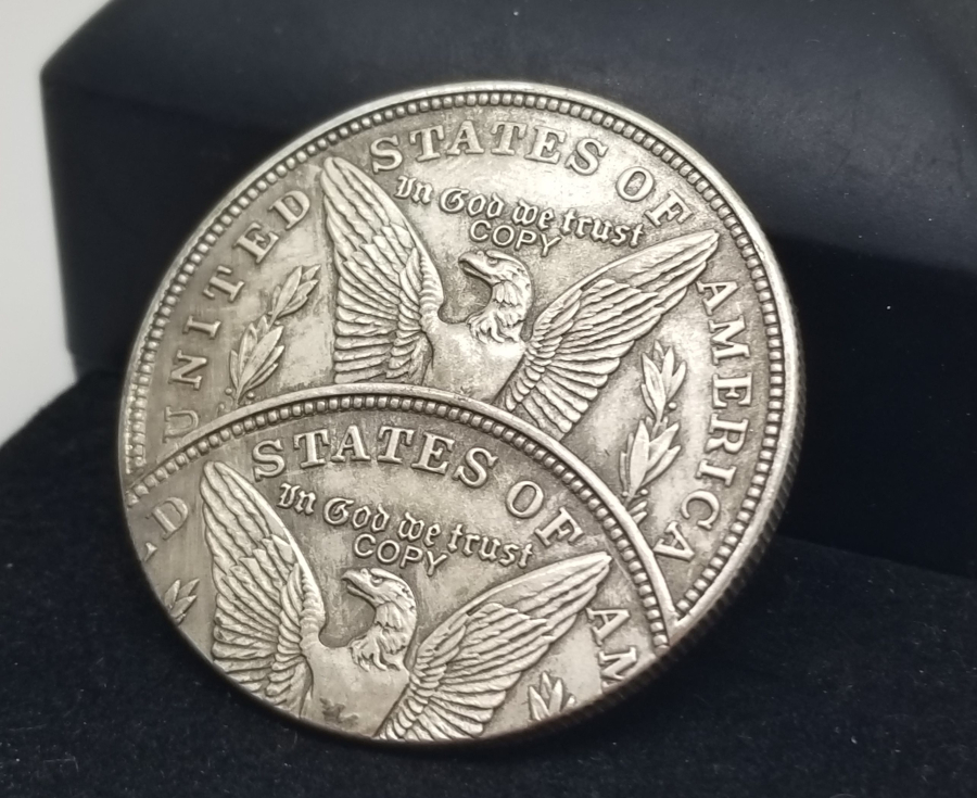 HATIRA AMAÇLI YAPILMIŞ YAKIN DÖNEM KAYIK BASKI GÜMÜŞ KAPLAMA 1 DOLAR