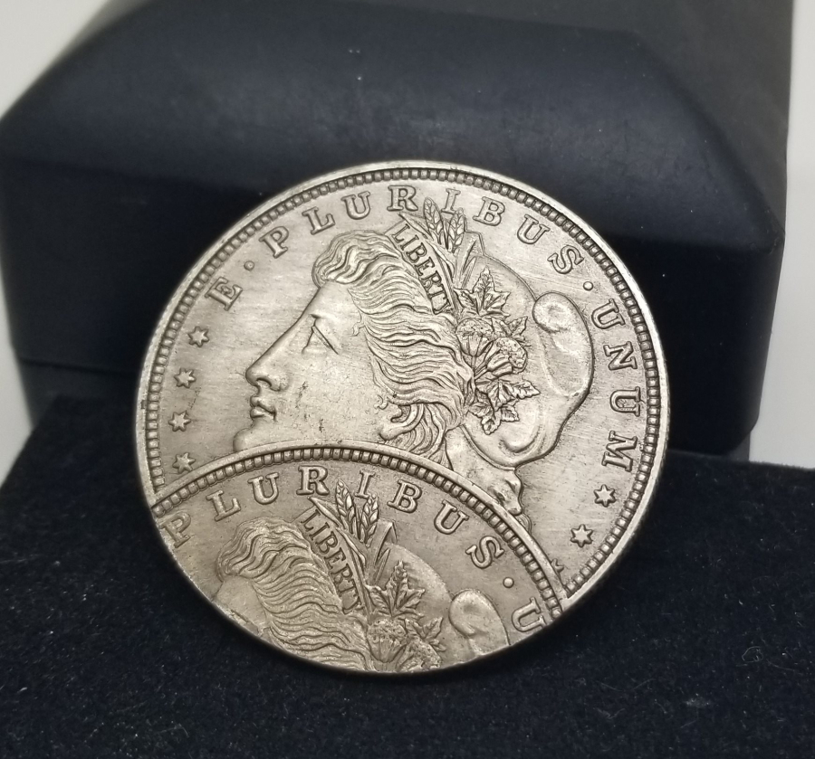 HATIRA AMAÇLI YAPILMIŞ YAKIN DÖNEM KAYIK BASKI GÜMÜŞ KAPLAMA 1 DOLAR