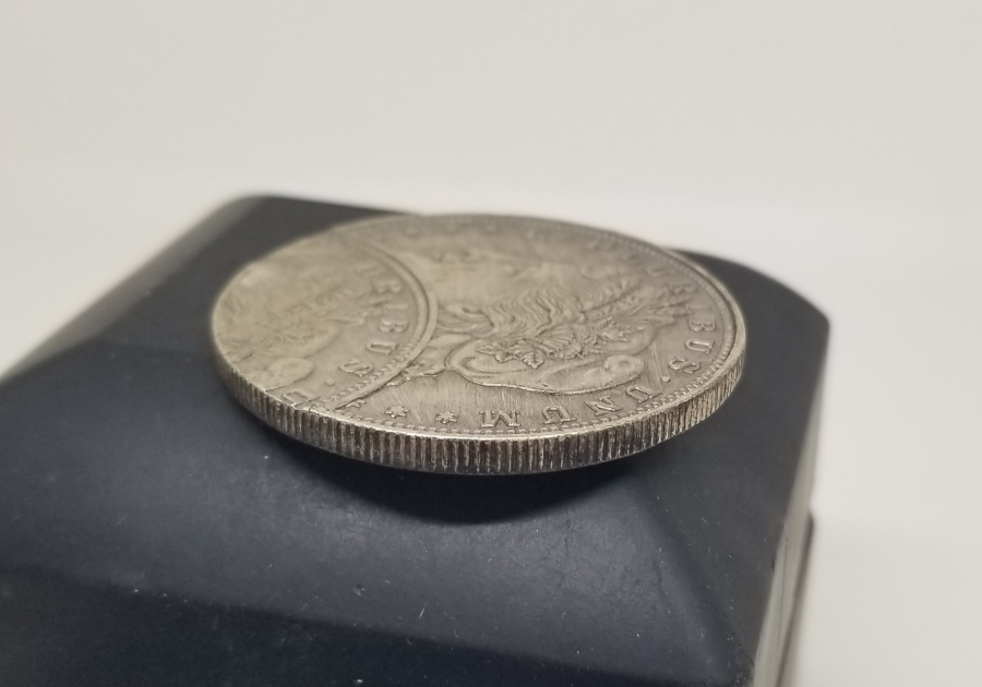 HATIRA AMAÇLI YAPILMIŞ YAKIN DÖNEM KAYIK BASKI GÜMÜŞ KAPLAMA 1 DOLAR