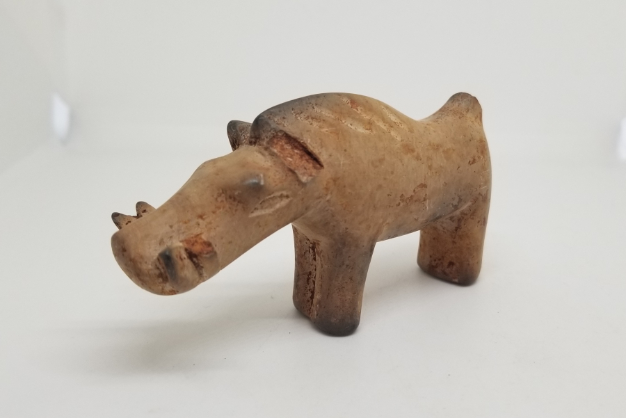 OSMANLI DÖNEMİ TOPRAKTAN MAMUL EL YAPIMI NADİR ŞAMANİK DOMUZ FİGÜRÜ