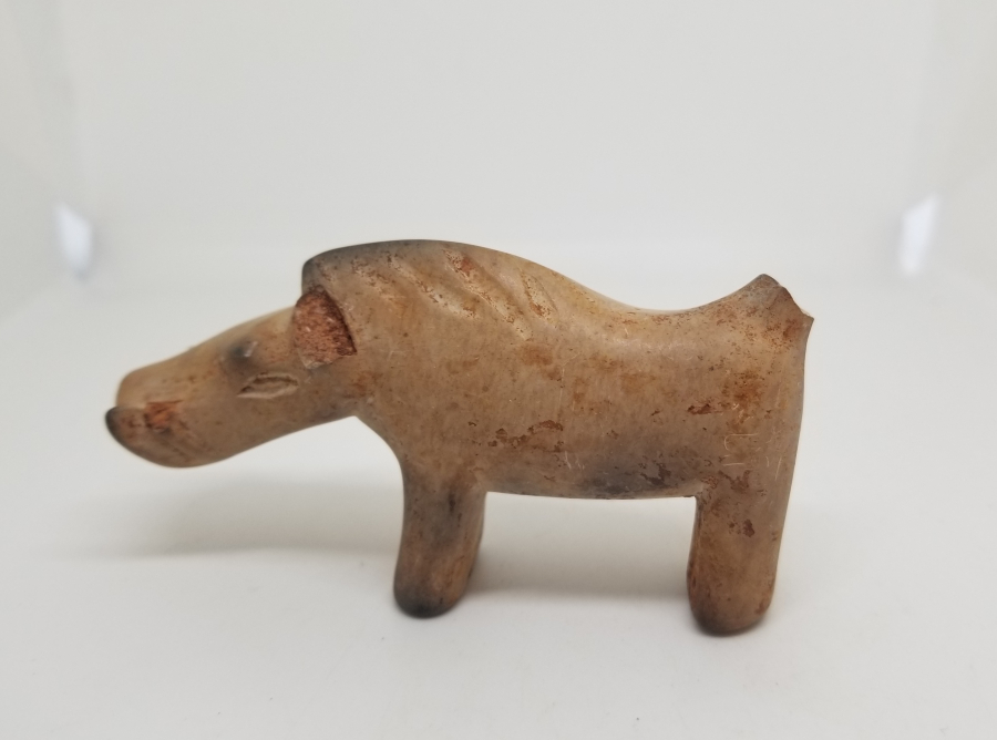 OSMANLI DÖNEMİ TOPRAKTAN MAMUL EL YAPIMI NADİR ŞAMANİK DOMUZ FİGÜRÜ
