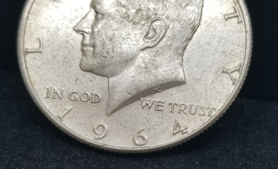 1964 YILI KOLEKSİYONLUK GÜMÜŞ YARIM DOLAR