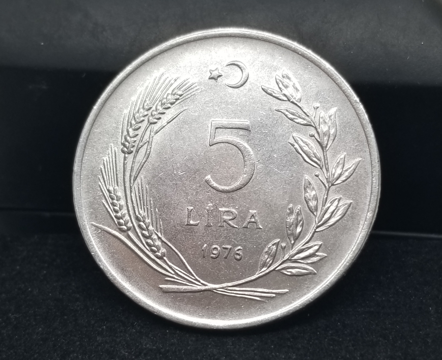 1976 YILI KOLEKSİYONLUK 5 LİRA