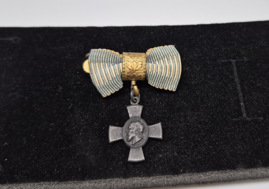 1. DÜNYA SAVAŞI DÖNEMİ ORİJİNAL ASKI VE KURDELASIYLA KRAL LUDWIG HAÇI