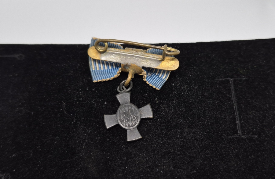 1. DÜNYA SAVAŞI DÖNEMİ ORİJİNAL ASKI VE KURDELASIYLA KRAL LUDWIG HAÇI