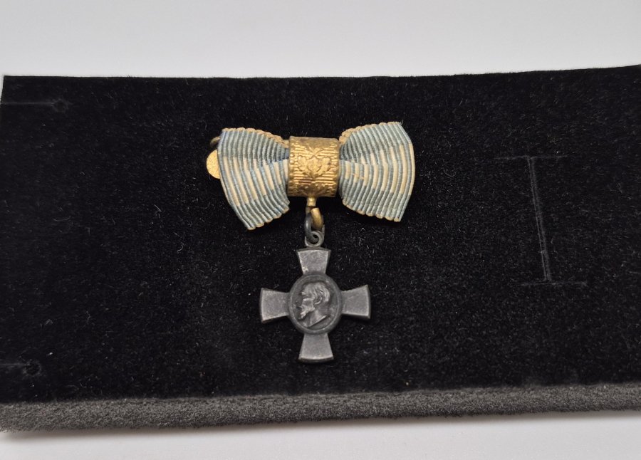 1. DÜNYA SAVAŞI DÖNEMİ ORİJİNAL ASKI VE KURDELASIYLA KRAL LUDWIG HAÇI