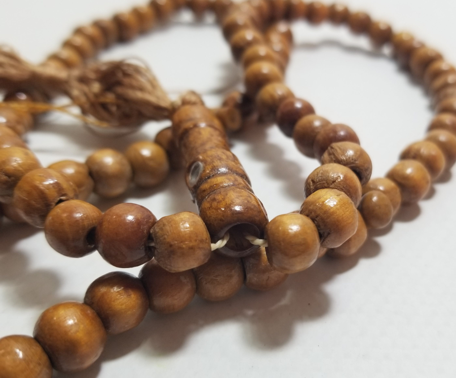 İÇİNDE KABE-İ ŞERİF GÖRSELİ BULUNAN MİKRO RESİMLİ ANTİKA NAMAZ TESPİHİ