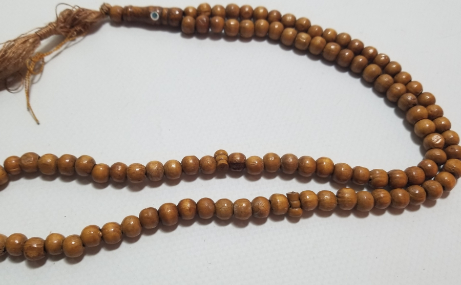 İÇİNDE KABE-İ ŞERİF GÖRSELİ BULUNAN MİKRO RESİMLİ ANTİKA NAMAZ TESPİHİ