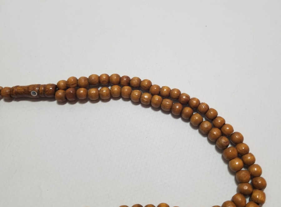 İÇİNDE KABE-İ ŞERİF GÖRSELİ BULUNAN MİKRO RESİMLİ ANTİKA NAMAZ TESPİHİ