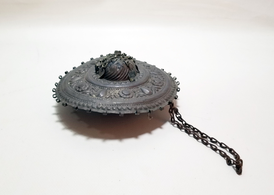 OSMANLI DÖNEMİ KABARTMA İŞÇİLİKLİ BADEMLİ MODEL GELİN TEPELİĞİ