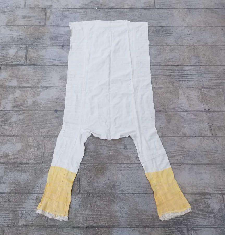 OSMANLI DÖNEMİ EL DOKUMA PAMUKLU ŞALVAR İÇLİĞİ