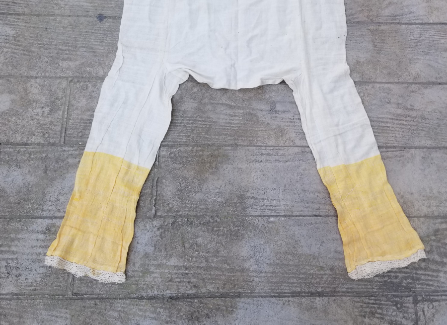 OSMANLI DÖNEMİ EL DOKUMA PAMUKLU ŞALVAR İÇLİĞİ
