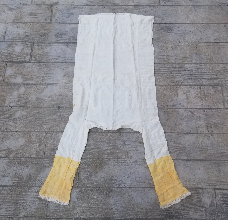 OSMANLI DÖNEMİ EL DOKUMA PAMUKLU ŞALVAR İÇLİĞİ