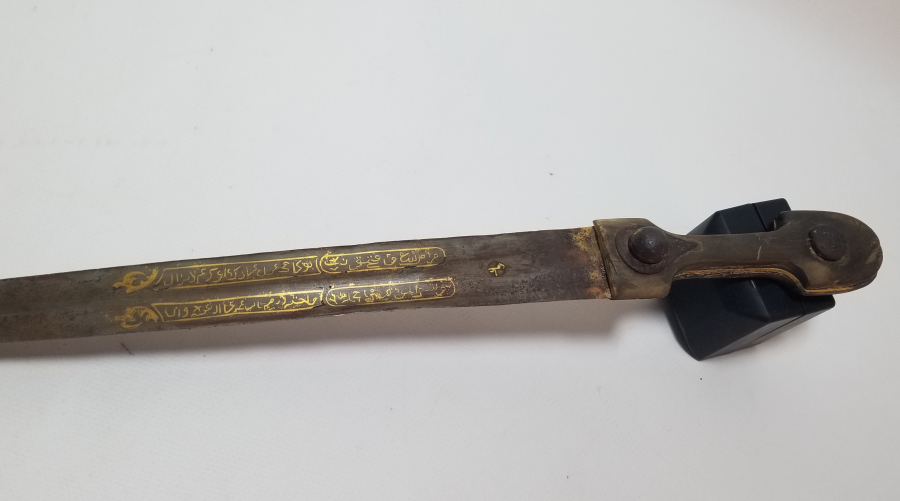 ALTIN ÇAKMA İŞÇİLİKLİ NADİR TİPTE OSMANLI DÖNEMİ ÇERKES KAMASI