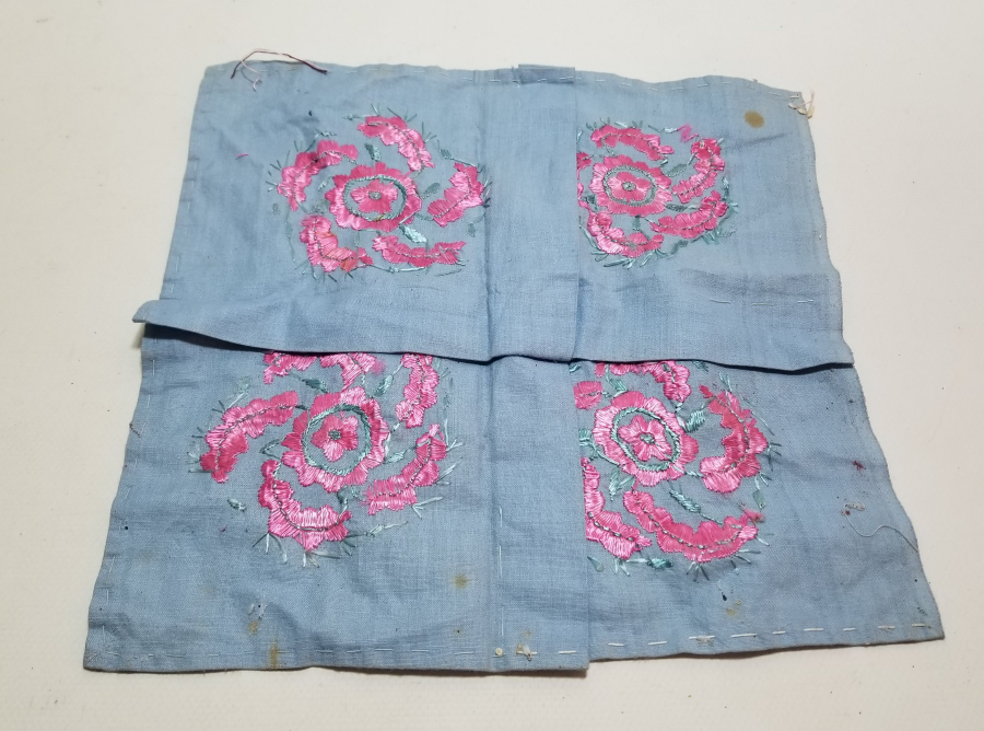 OSMANLI DÖNEMİ ÇARKIFELEK MOTİFLİ İŞLEMELİ EL İŞİ GELİN ÇEVRESİ