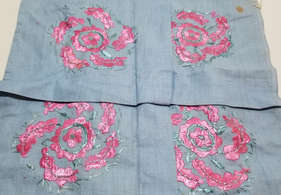 OSMANLI DÖNEMİ ÇARKIFELEK MOTİFLİ İŞLEMELİ EL İŞİ GELİN ÇEVRESİ