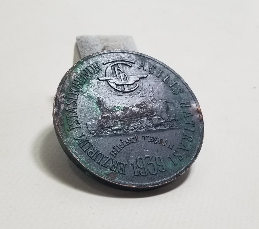 1939 ERZURUM İSTASYONUNUN AÇILIŞI HATIRASI MADALYONU