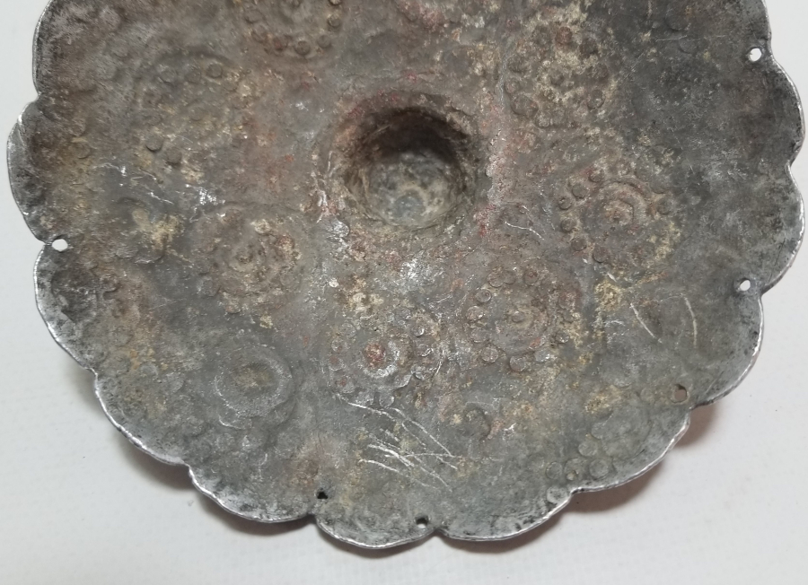 ALÜMİNYUMDAN MAMUL ESARET YADİGARI EL YAPIMI GELİN TEPELİĞİ