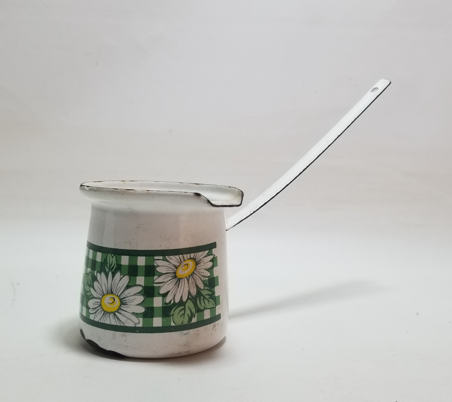 YERLİ YAPIM ANTİKA EMAYE CEZVE