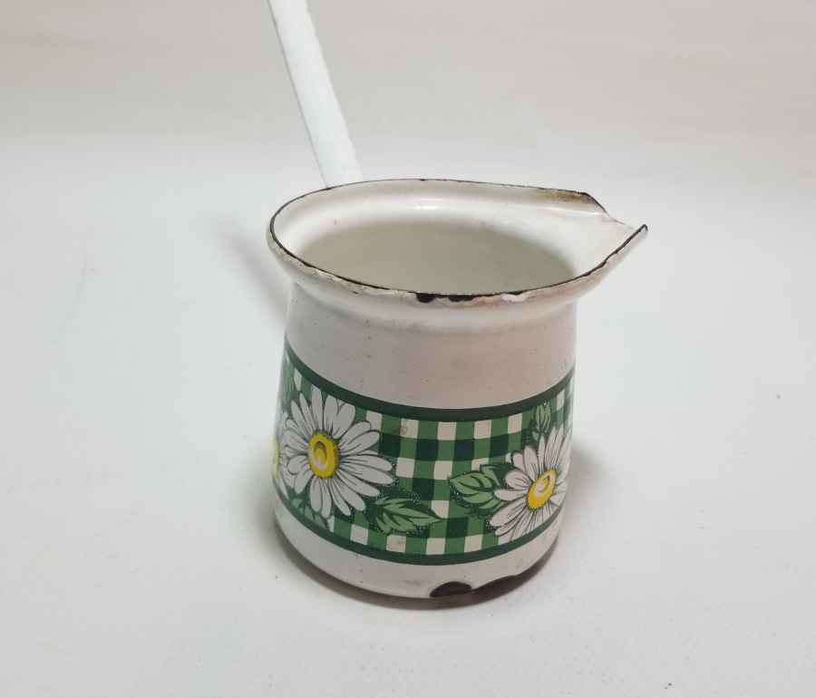 YERLİ YAPIM ANTİKA EMAYE CEZVE