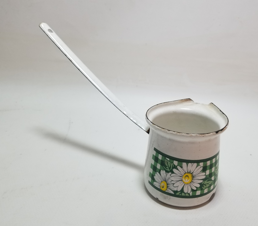 YERLİ YAPIM ANTİKA EMAYE CEZVE