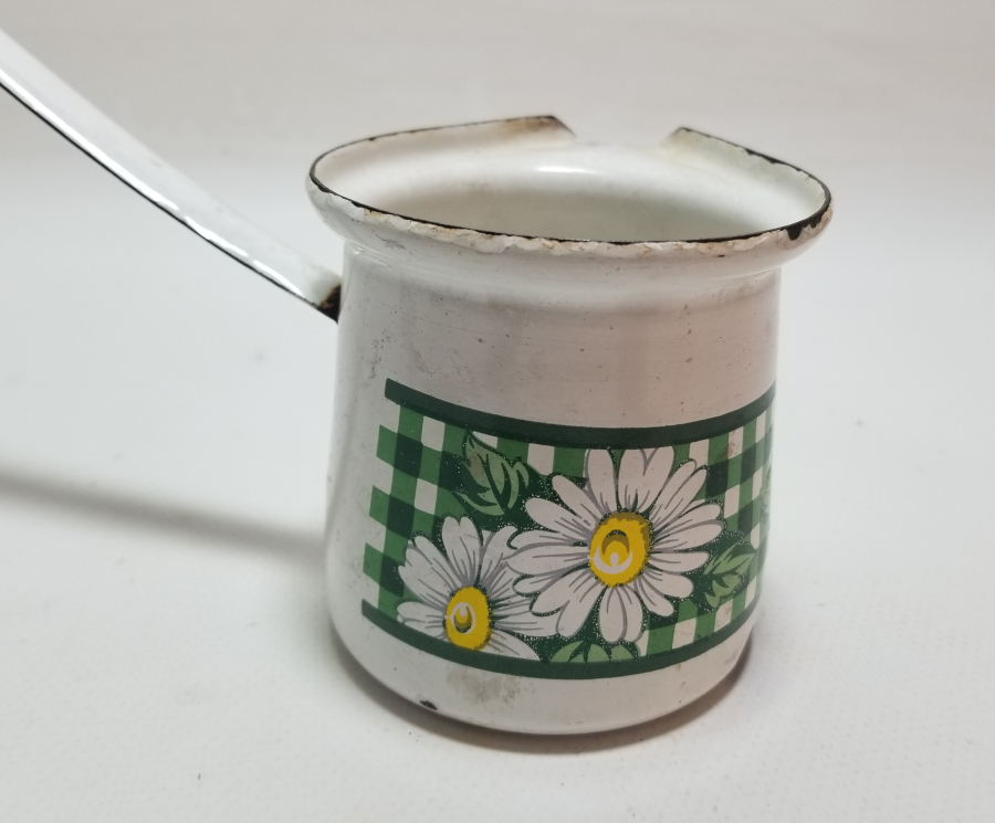 YERLİ YAPIM ANTİKA EMAYE CEZVE