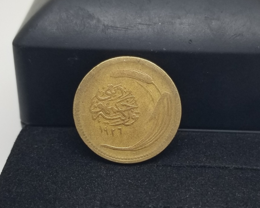 1926 YILI ÜZERİ OSMANLICA YAZILI 5 PARA