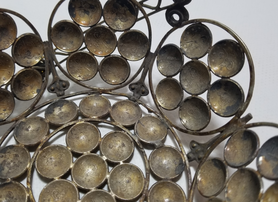 ABDÜLHAMİD VE MEHMED REŞAD HAN DÖNEMİ GÜMÜŞ PARALARDAN YAPILMIŞ OSMANLI DÖNEMİ GÜMÜŞ BAYRAM ŞEKERLİĞİ