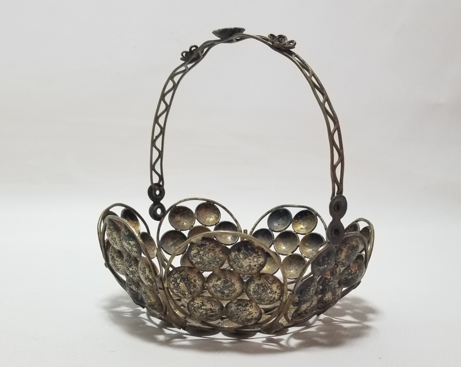 ABDÜLHAMİD VE MEHMED REŞAD HAN DÖNEMİ GÜMÜŞ PARALARDAN YAPILMIŞ OSMANLI DÖNEMİ GÜMÜŞ BAYRAM ŞEKERLİĞİ