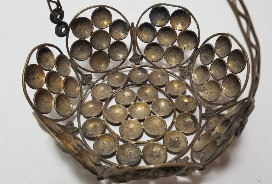 ABDÜLHAMİD VE MEHMED REŞAD HAN DÖNEMİ GÜMÜŞ PARALARDAN YAPILMIŞ OSMANLI DÖNEMİ GÜMÜŞ BAYRAM ŞEKERLİĞİ