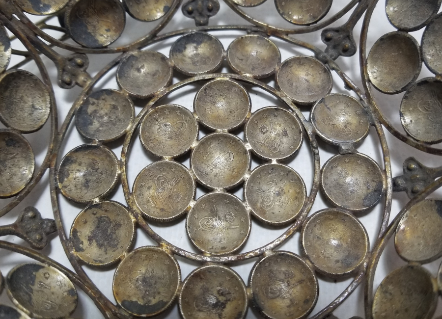 ABDÜLHAMİD VE MEHMED REŞAD HAN DÖNEMİ GÜMÜŞ PARALARDAN YAPILMIŞ OSMANLI DÖNEMİ GÜMÜŞ BAYRAM ŞEKERLİĞİ