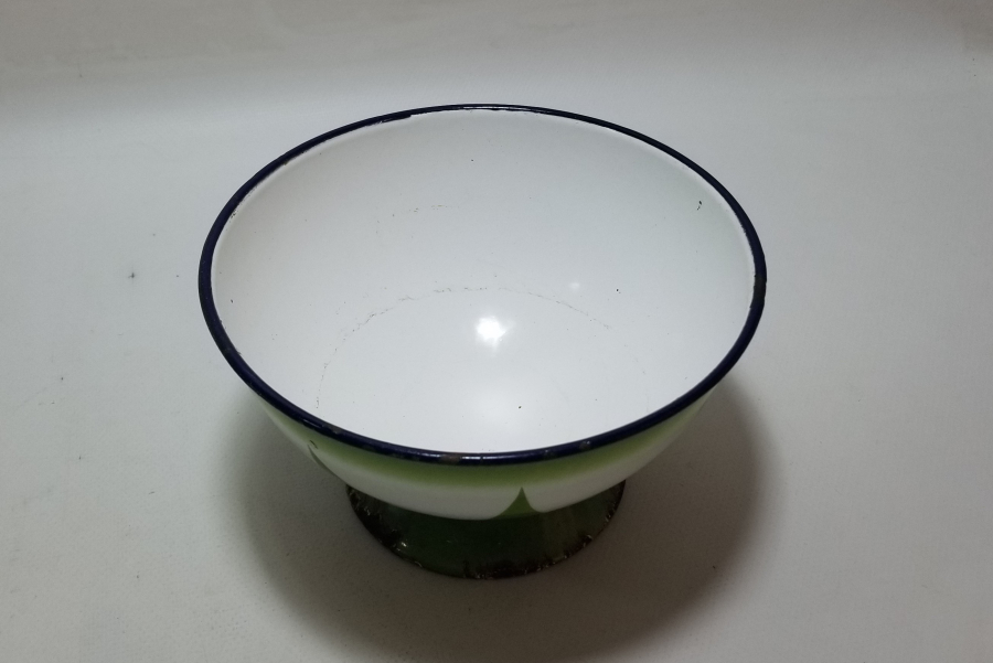 OSMANLI DÖNEMİ EMAYE BÜYÜK BOY OSMANLI YILDIZLI KASE