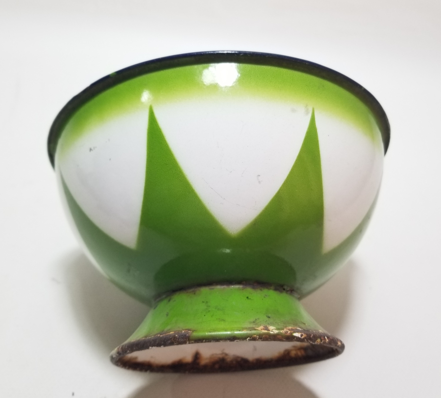 OSMANLI DÖNEMİ EMAYE BÜYÜK BOY OSMANLI YILDIZLI KASE