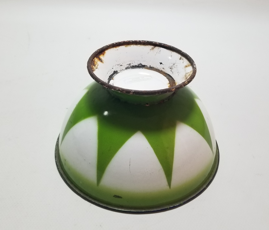 OSMANLI DÖNEMİ EMAYE BÜYÜK BOY OSMANLI YILDIZLI KASE