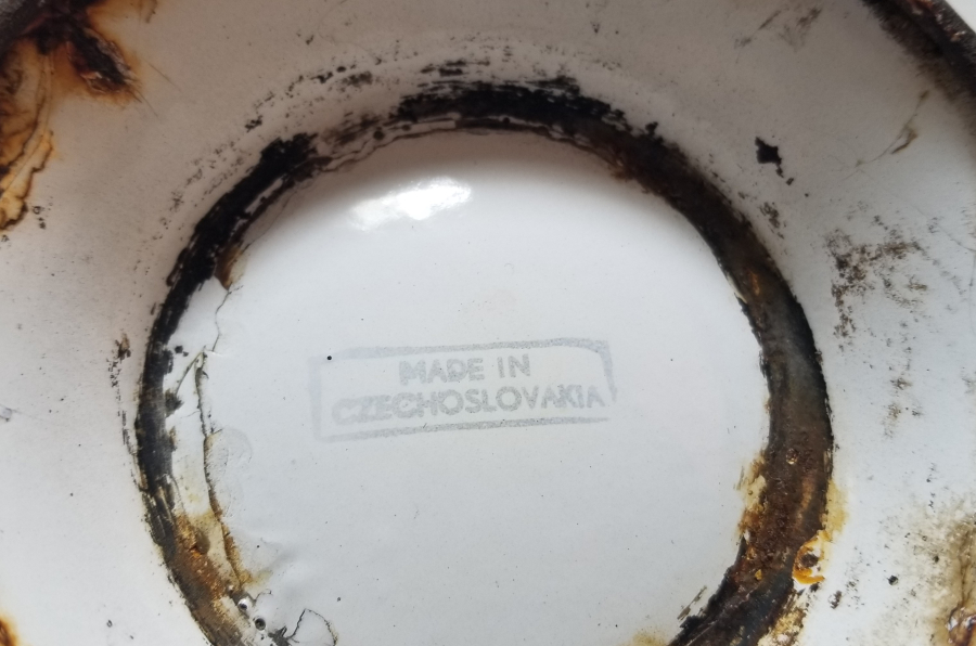 OSMANLI DÖNEMİ EMAYE BÜYÜK BOY OSMANLI YILDIZLI KASE