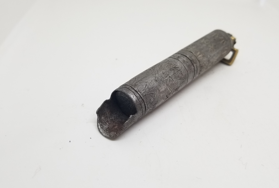 ÜZERİ GÜMÜŞ ÇAKMA İŞÇİLİKLİ OSMANLI DÖNEMİ YENİÇERİ BARUTÖLÇER