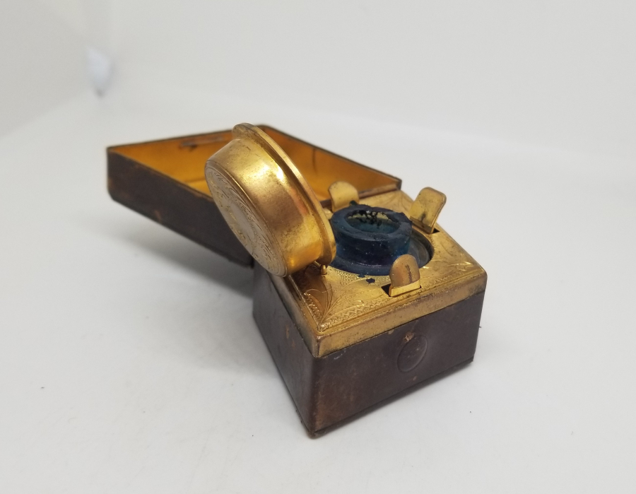 ÜZERİ KALEM İŞÇİLİKLİ VE ALTIN VERMEYLİ OSMANLI DÖNEMİ NADİR SEYAHAT HOKKASI