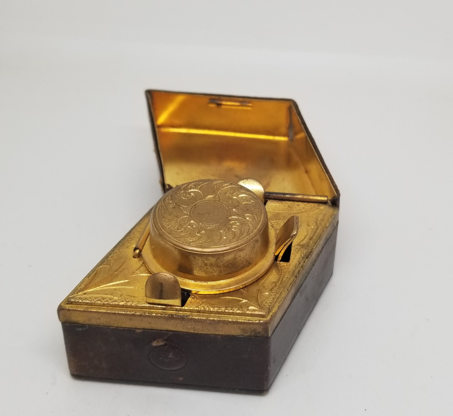 ÜZERİ KALEM İŞÇİLİKLİ VE ALTIN VERMEYLİ OSMANLI DÖNEMİ NADİR SEYAHAT HOKKASI