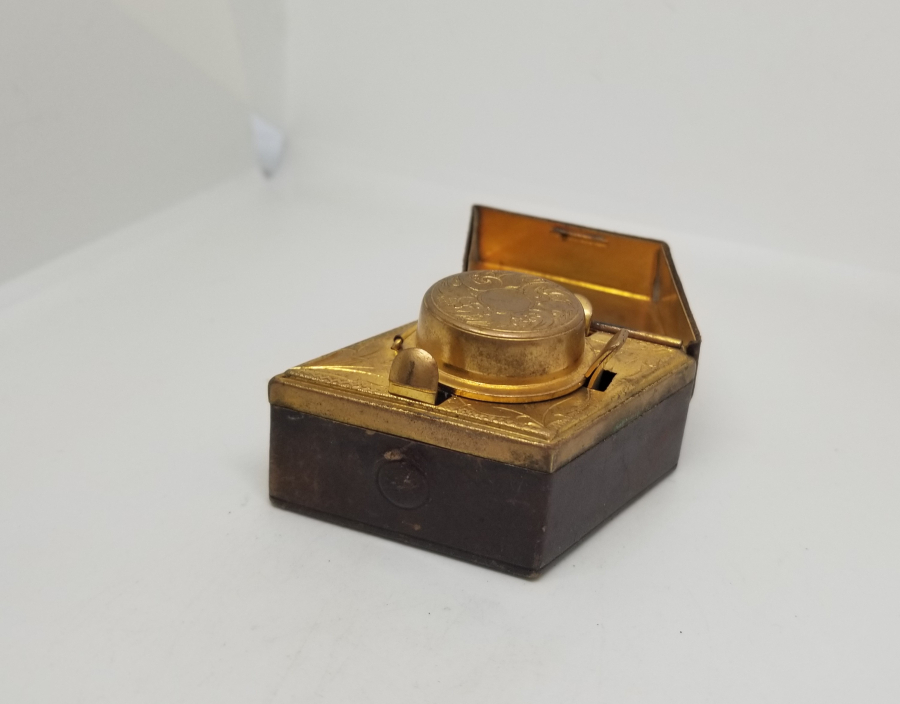 ÜZERİ KALEM İŞÇİLİKLİ VE ALTIN VERMEYLİ OSMANLI DÖNEMİ NADİR SEYAHAT HOKKASI