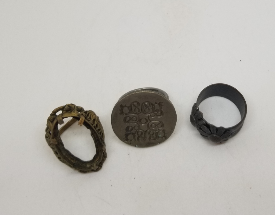 3 ADET ANTİKA BİJUTERİ YÜZÜK